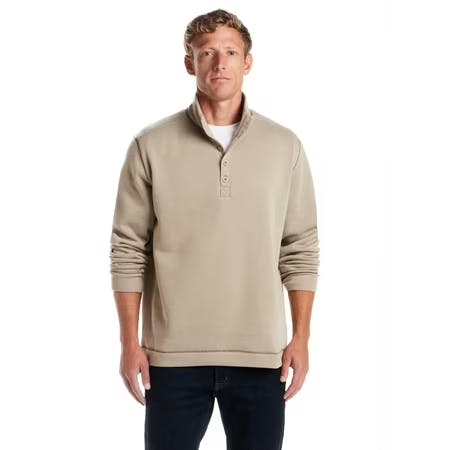 Men's Mock Neck Sweaterfleece