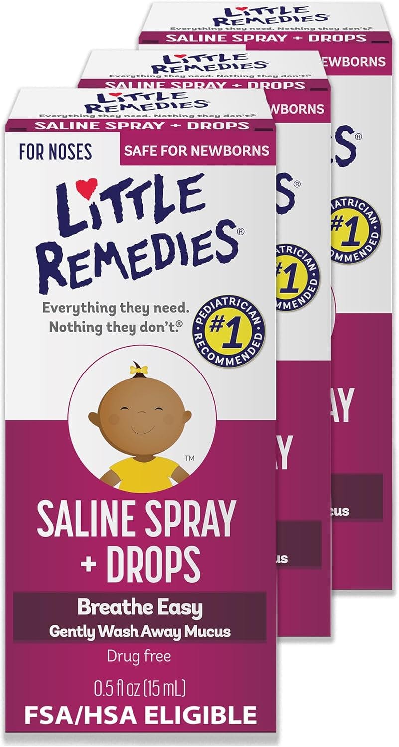 Little Remedies Saline Spray 3-Pack