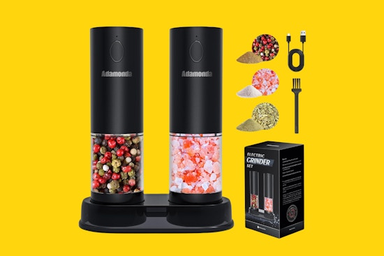 Rechargeable Salt and Pepper Grinders, Only $15 on Amazon