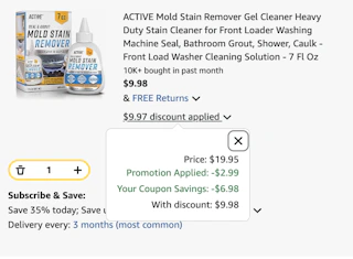 Active Amazon receipt