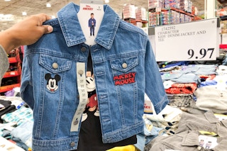 costco disney character kids denim jacket and t shirt set handheld near price