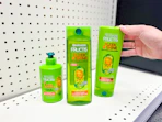 garnier products on shelf in cvs