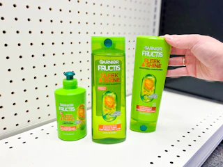garnier products on shelf in cvs