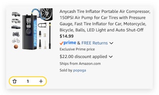 Anycash Tire Inflator Portable Air Compressor