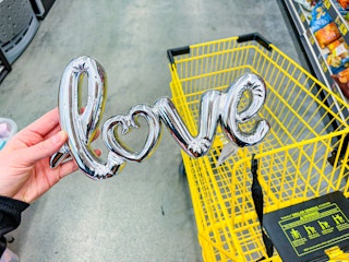 dollar general valentine's day metallic love runner
