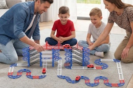 DIY Construction Race Track Set, 24 Pieces B0FHHWBHFW