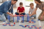 DIY Construction Race Track Set, 24 Pieces B0FHHWBHFW