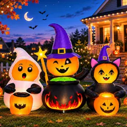 Halloween Inflatable Pumpkin Trio