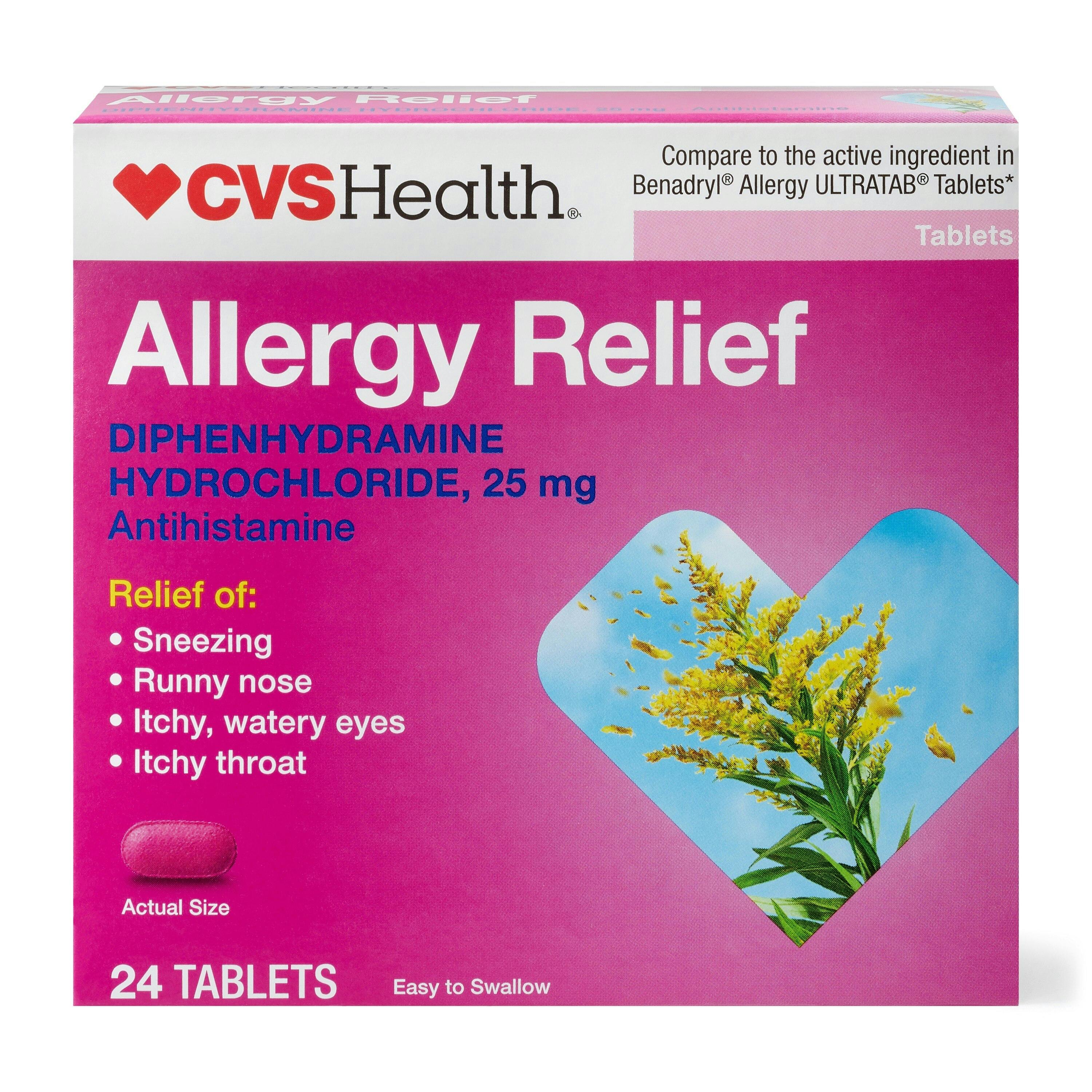 2 CVS Allergy Relief Tablet Boxes