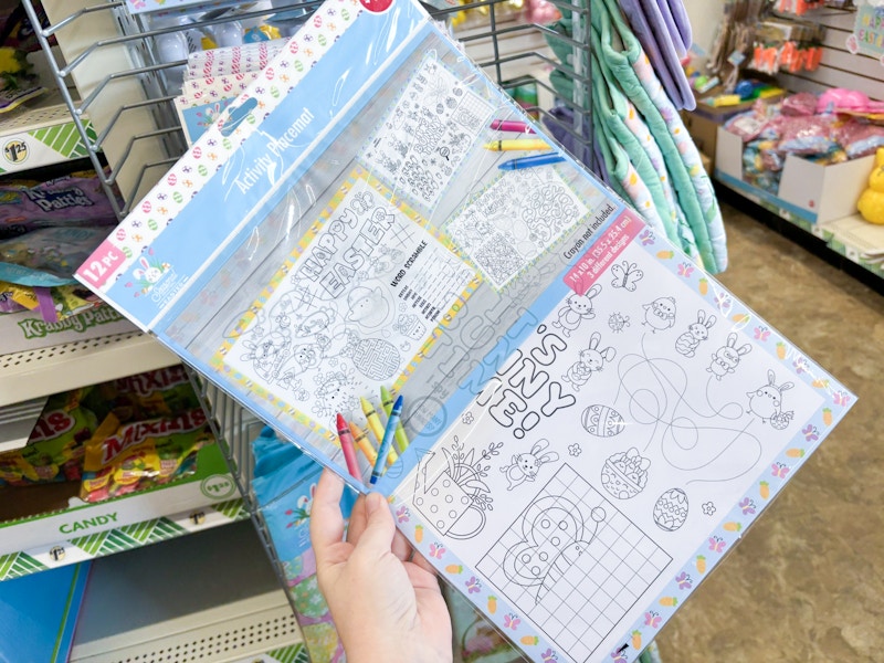 dollar tree easter activity placemat th