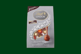 a package of lindt lindor chocolate