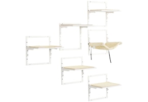 PawHut Modern Wall Shelves for Cats