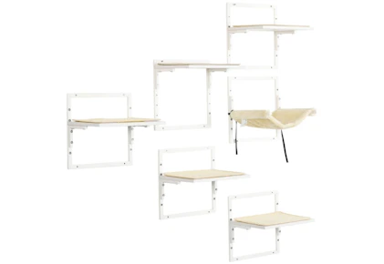 PawHut Modern Wall Shelves for Cats