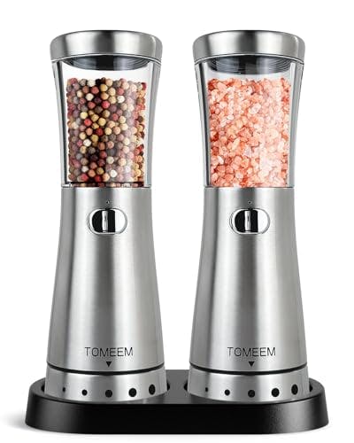 Electric Salt and Pepper Grinder Set