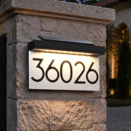 Solar House Numbers