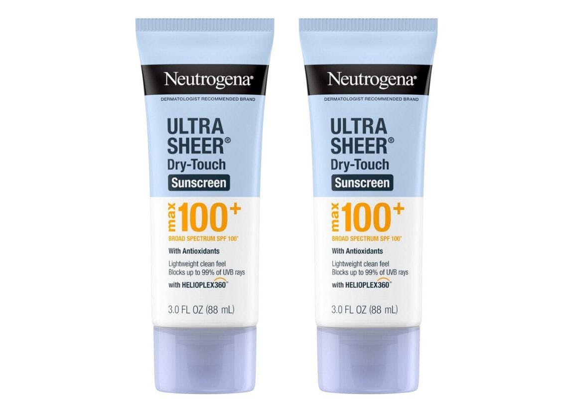 2 Neutrogena Ultra Sheer Sunscreens