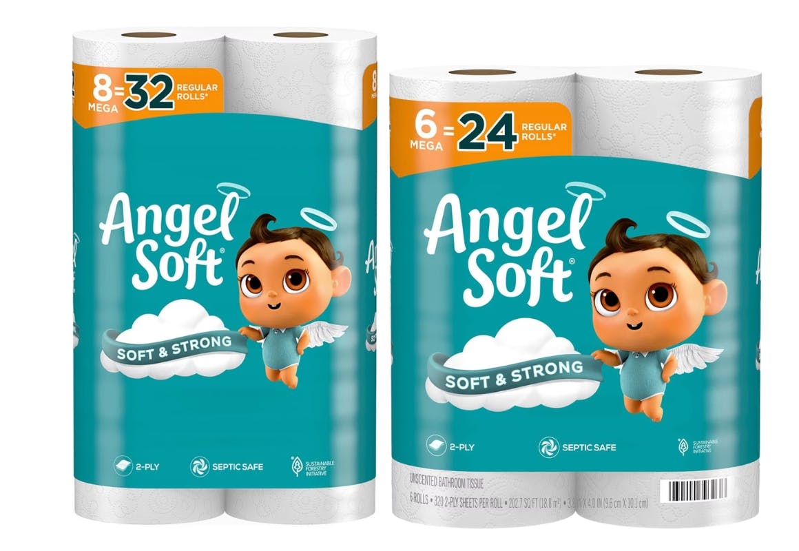 5 Angel Soft Toilet Paper Packs