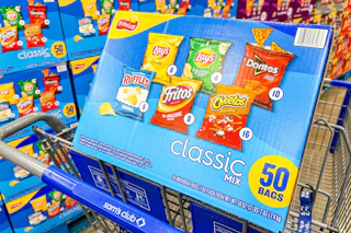 frito lay snacks in cart