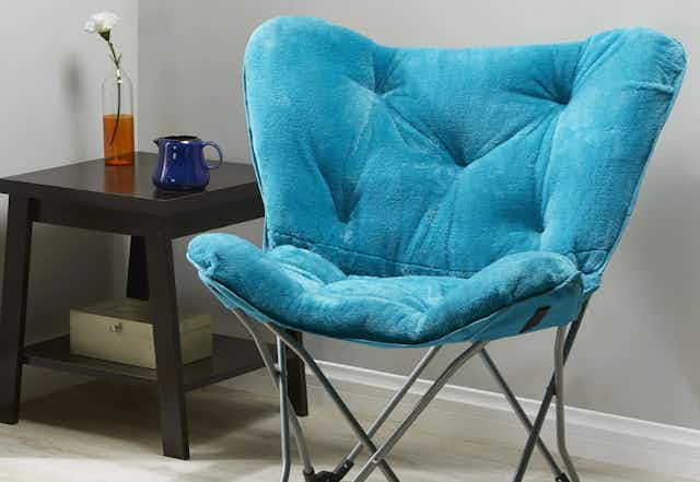 Mainstays Butterfly Chair, Only $30 at Walmart (3 Colors Available) card image