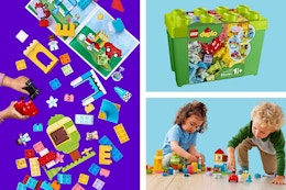3 images of the LEGO DUPLO Classic Deluxe Brick Box Building Set 