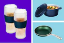 frozen beer mugs, stock pot & fry pan