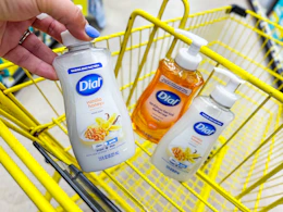 dial hand soap in shopping cart