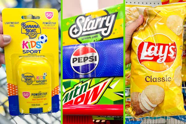 Coupon Deals You Need to Shop This Week: $1.39 Chips, $2 Soda, $2 Sunscreen card image