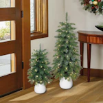 Glitter Potted Trees 2-Pack