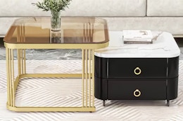 This Nesting Coffee Table Set Is Only $138 at the Home Depot (Reg. $336) card image