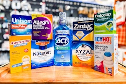 wellness products displayed in a store