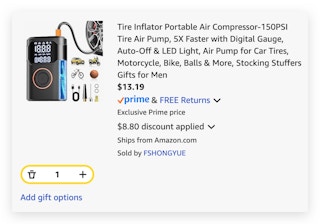Tire Inflator Portable Air Compressor