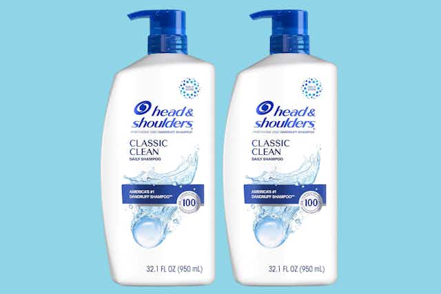 Head & Shoulders Dandruff Shampoo: Get 2 Bottles for $17.69 on Amazon card image