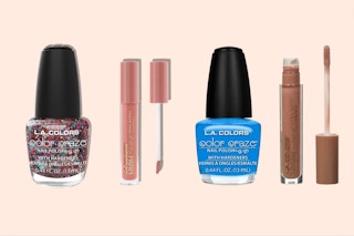 nail polish and lip gloss