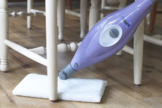 A shark mop on the floor