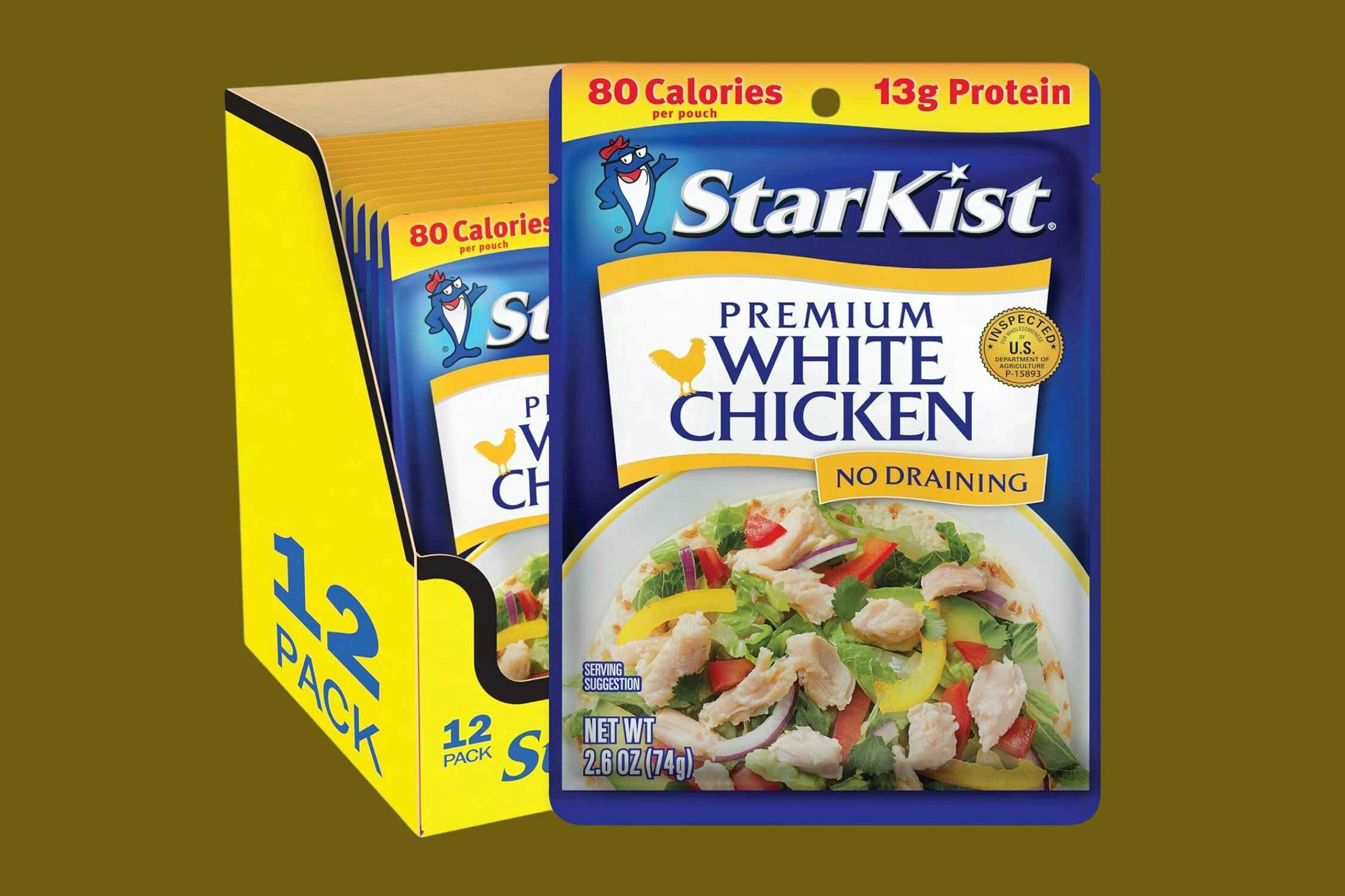 Starkist Chicken Pouches 12-Pack, as Low as $10.65 on Amazon ($0.89 Each)
