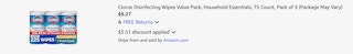 Amazon Clorox Disinfecting Wipes 2025