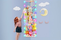 Stuffed Animals Corner Storage With LED Lights, $13 on Amazon card image
