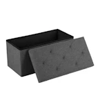 Foldable Storage Ottoman Bench