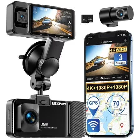 3-Channel Dash Cam