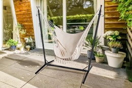 Score a Hammock Chair With Stand for Only $71 at Walmart (Reg. $199) card image