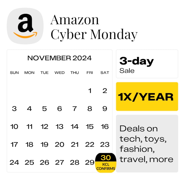 Amazon Cyber Monday — November 2024