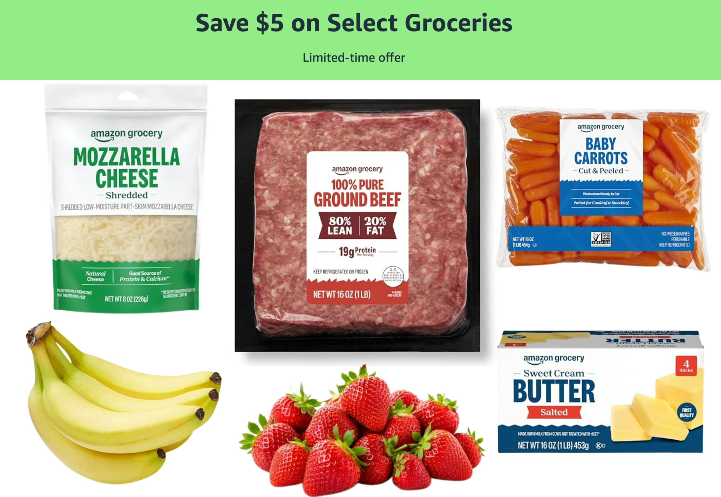 Amazon Promotion: $5 Off Groceries