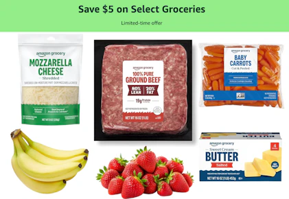 Amazon Promotion: $5 Off Groceries