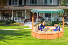 Wooden Sandbox With Canopy, Only $75 on Amazon card image