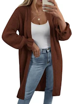 KIRUNDO Women's Long Cardigan
