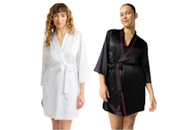 Joyspun Women's Bridal Satin Robe