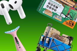 amazon items on a cream background