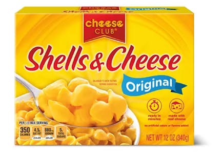 2 Cheese Club Shells & Cheese