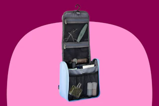 open story hanging toiletry bag