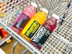 vitaminwater drinks in shopping cart